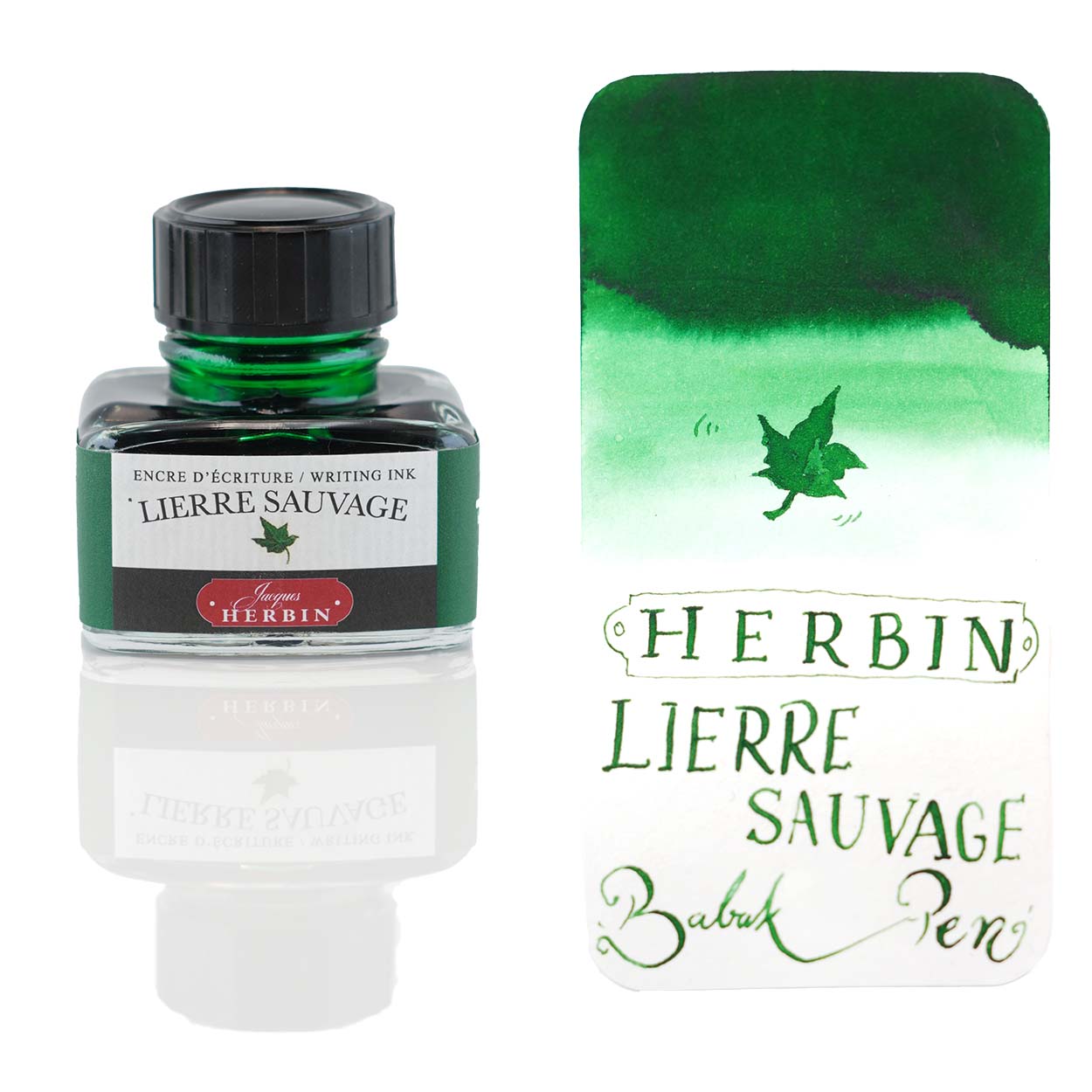 جوهر خودنویس ژاک هربین سبز پیچک وحشی Jacques Herbin Lierre sauvage 30ml