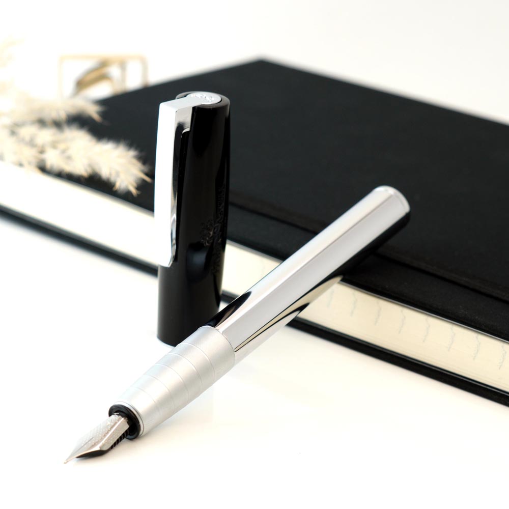 خودنویس فابرکاستل لووم مشکی پیانو براق 149250 Faber-Castell Loom Piano black Fountain pen