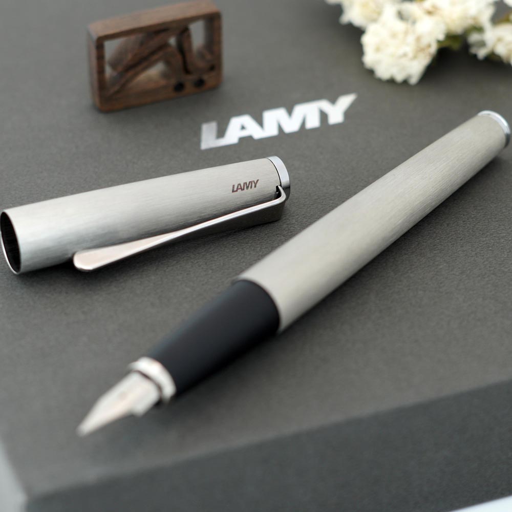 خودنویس لامی استودیو استیل مات LAMY Studio FP Brushed stainless steel 65
