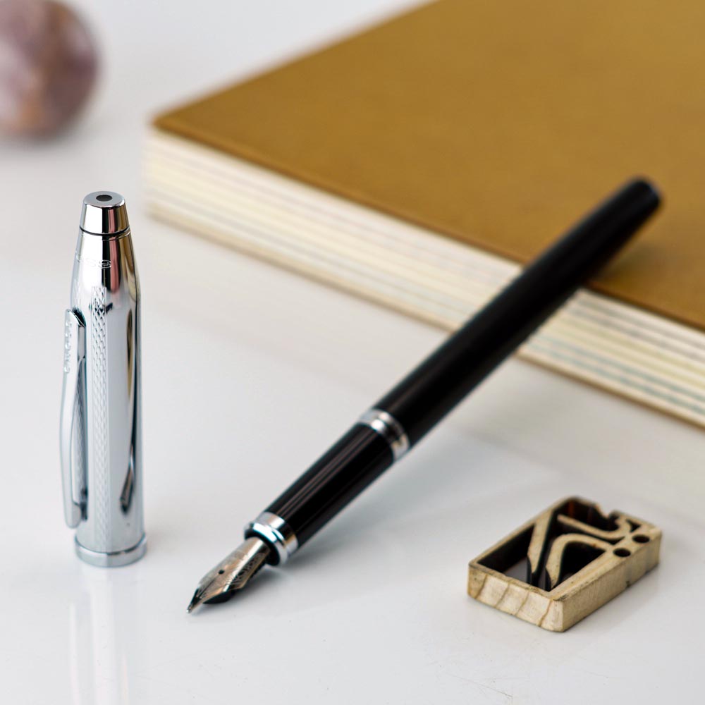 خودنویس کراس سنتری 2 کروم مشکی CROSS Century II FP black chrome