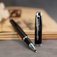 روان نویس پارکر مشکی براق گیره کروم آی ام Parker IM Lacquer black and chrome trim RP