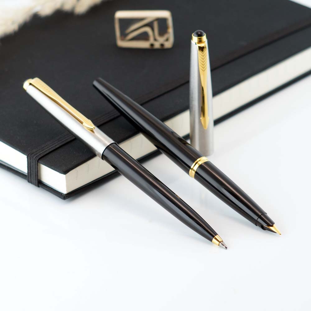 ست خودنویس و خودکار پارکر 45 مشکی [خوش قیمت] PARKER black set 45