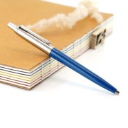 خودکار پارکر ژوتر نیمه استیل آبی [خوش قیمت] PARKER Jotter BP sapphire blue