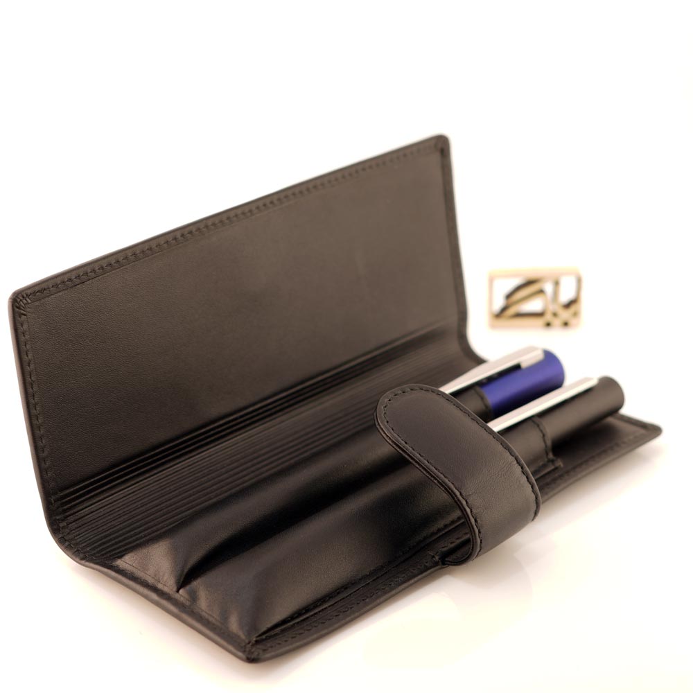 کیف جا قلمی چرمی لامی دو تایی تاشو LAMY Folding leather case for two A402