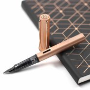 ست خودنویس و دفتر لوکس لامی ال ایکس رزگلد LAMY LX set FP with notebook rose gold 76