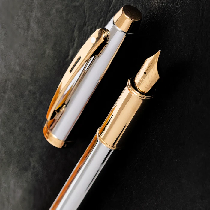 Chrome with Gold Trims