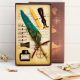 ست کالیگرافی قلم پر چرخ دنده نگینی ویژه با مهر و موم Calligraphy set feather pen Special gear with sealing wax