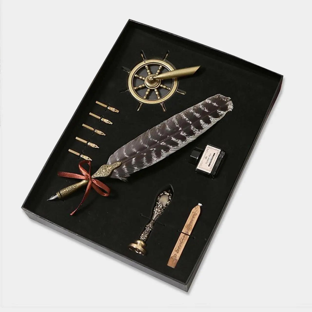 ست کالیگرافی قلم پر کارائیب ویژه Calligraphy set feather pen Caribbean exclusive