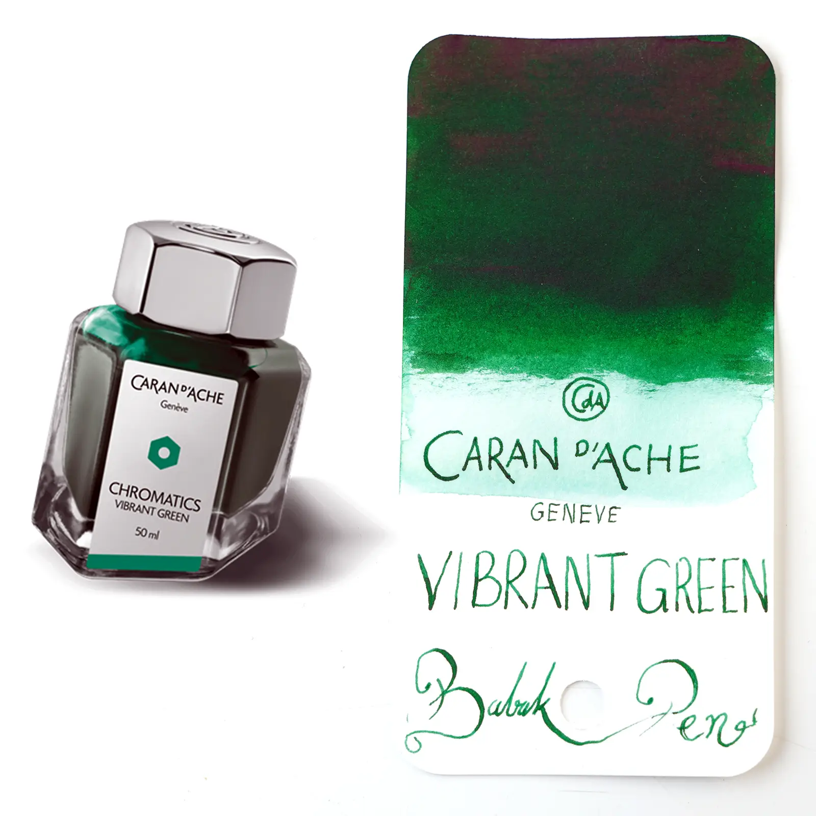 جوهر خودنویس کرن داش آبی سبز پر طراوت CARAN D'ACHE INK Vibrant green