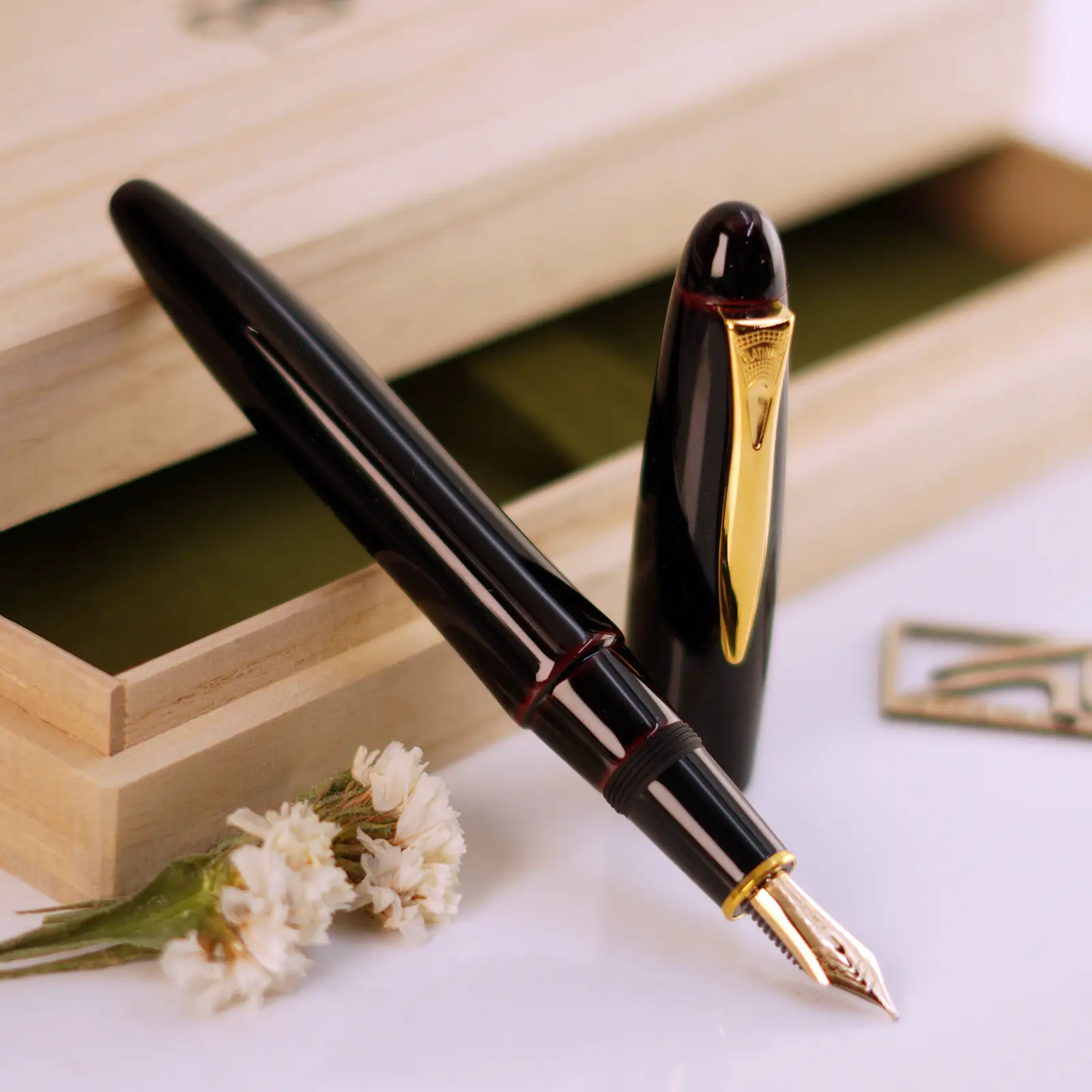خودنویس پلاتینیوم ایزومو مدل تامه نوری آکاتامه PLATINUM Izumo Tamenuri Akatame 28