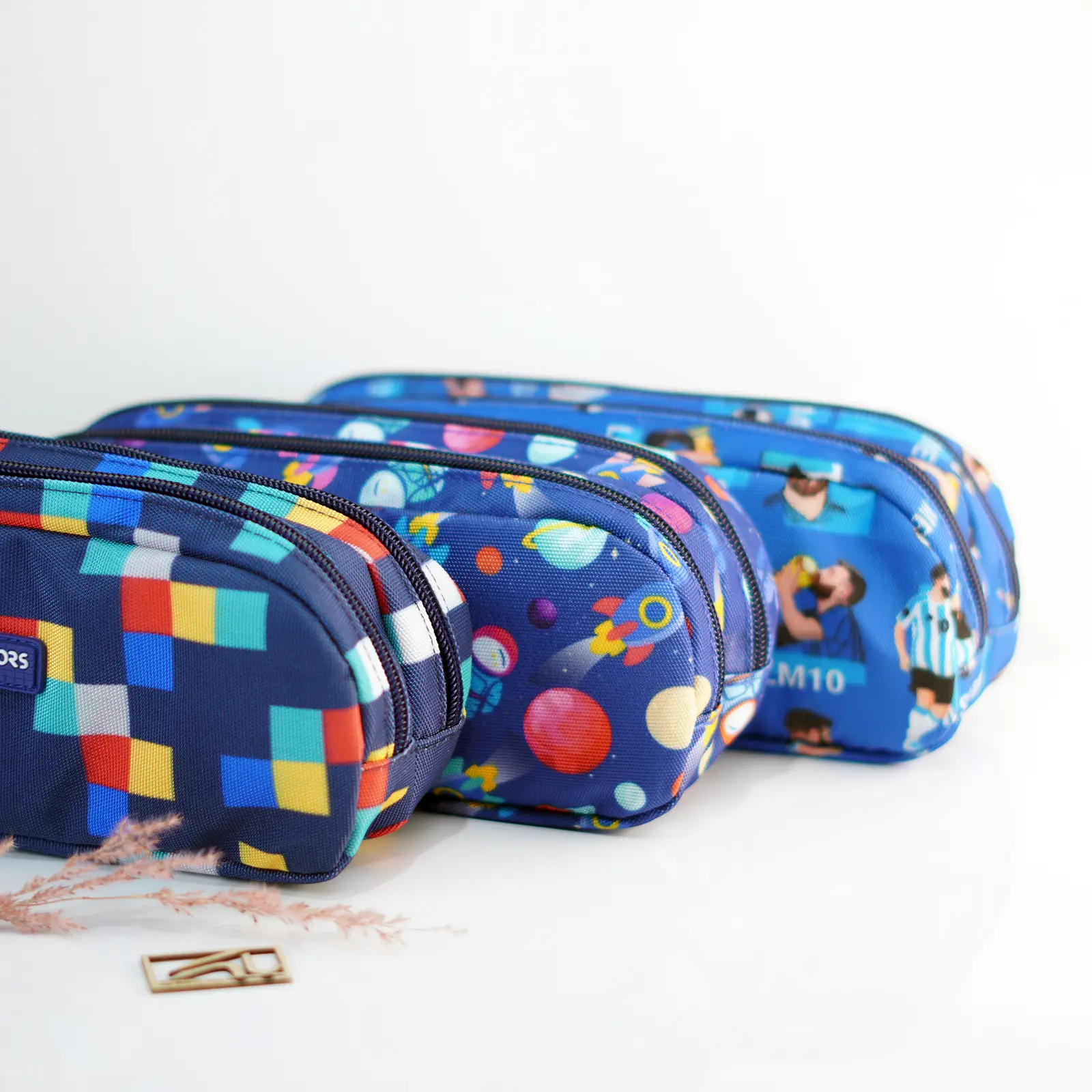 جامدادی دو زیپ طرح دار کریتورز کلاس سافاری سری بچگانه CREATORS CLASS printed pencil case Safari kiddo series