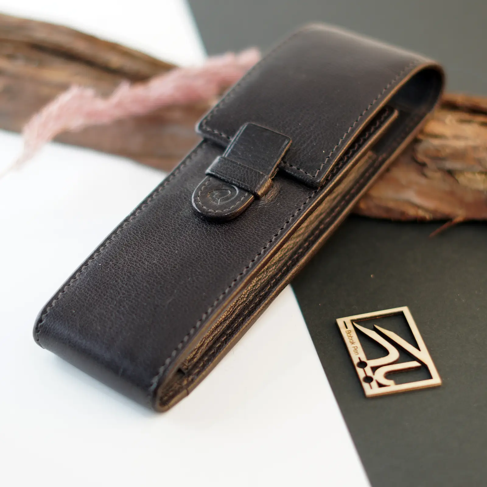 کیف جا قلمی چرم استدلر STAEDTLER Natural leather pen pouch