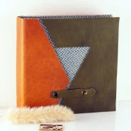 دفتر دستساز نیهان مثلث سبز ED Concept Store Handmade notebook Covert green Triangle