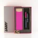 ست کادویی خودنویس لامی سافاری پینک کلیف (صخره ی صورتی) با کیف جا قلمی LAMY Safari set FP with pen case Pink cliff P01 0D7