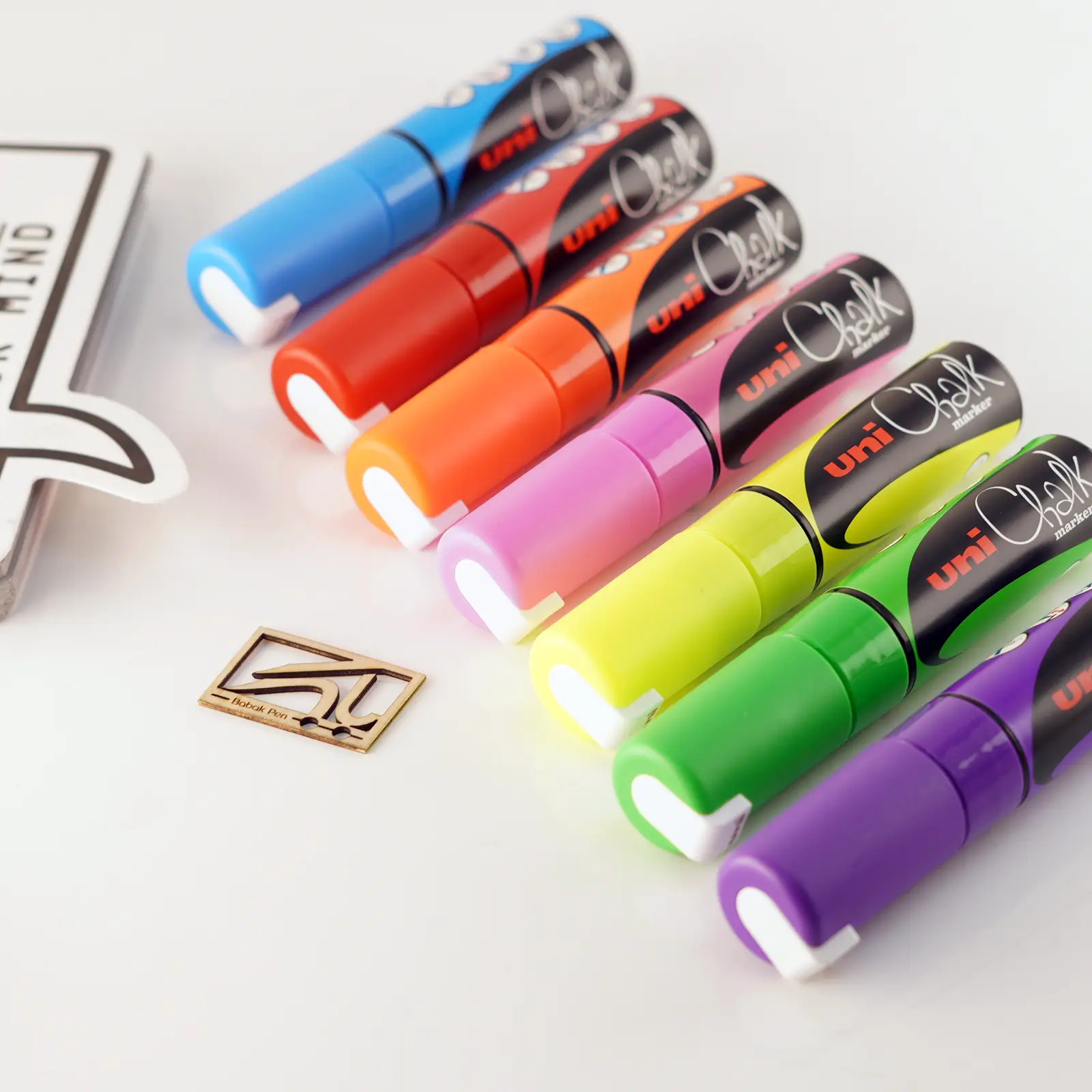 ماژیک گچ گلس برد یونی بال سرپهن UNI BALL Chalk marker PWE 8K