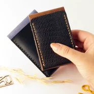 کیف کارت اعتباری چرم دست دوز مدل ED Consept store Card wallet new N3