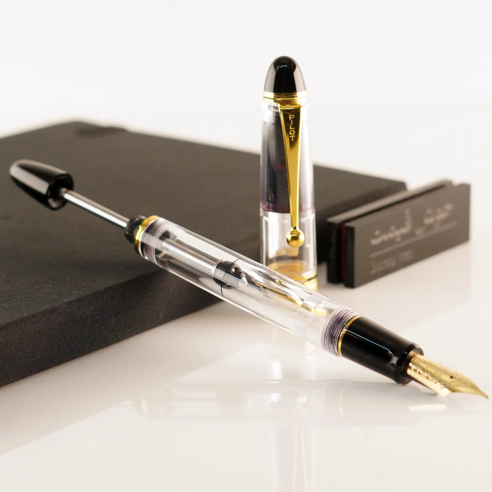 خودنویس وکیوم شفاف پایلوت کاستوم [خوش قیمت] PILOT Vacuum filler FP Transparent Custom 823