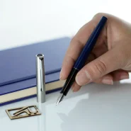 خودنویس نیمه استیل پارکر ژوتر آبی [خوش قیمت] PARKER Jotter FP blue