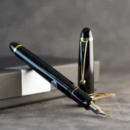 خودنویس پایلوت مشکی طلایی کاستوم 743 PILOT FP Custom