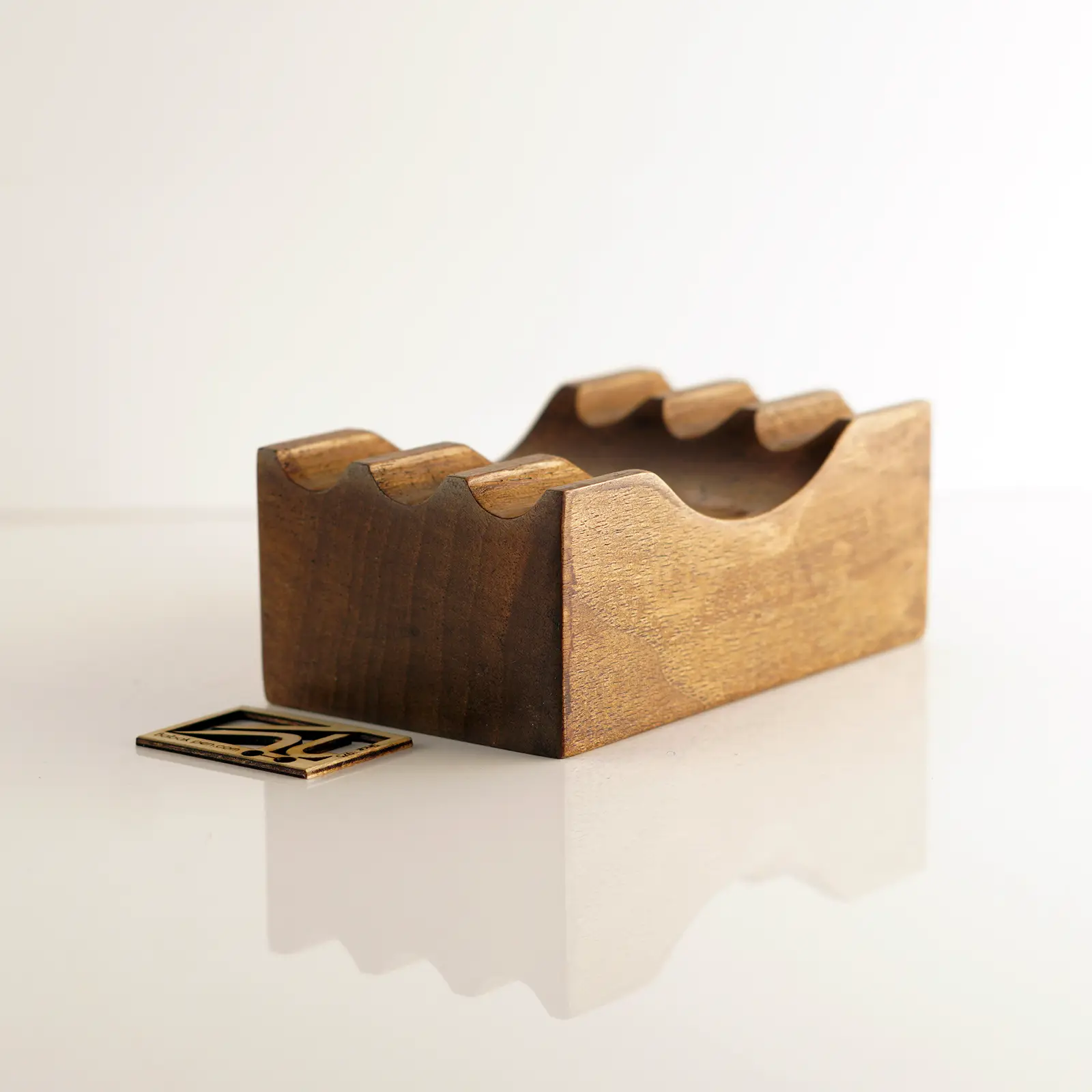 استند چوبی قلم رومیزی دستساز 3 تایی Wooden pen case for desk for 3