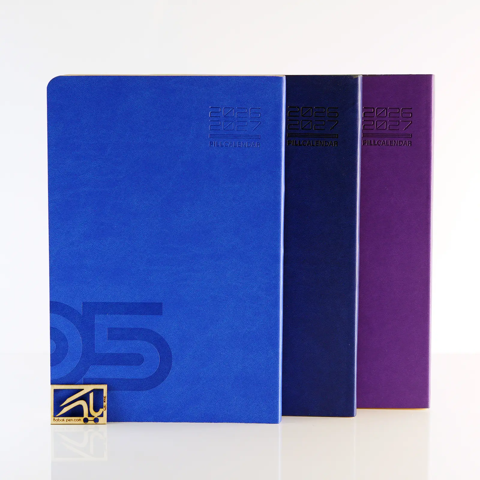 دفتر سالنامه ی روزشمار ترمو دوختی سایز رقعی (اروپایی) PILL Calendar Termo A5 1405