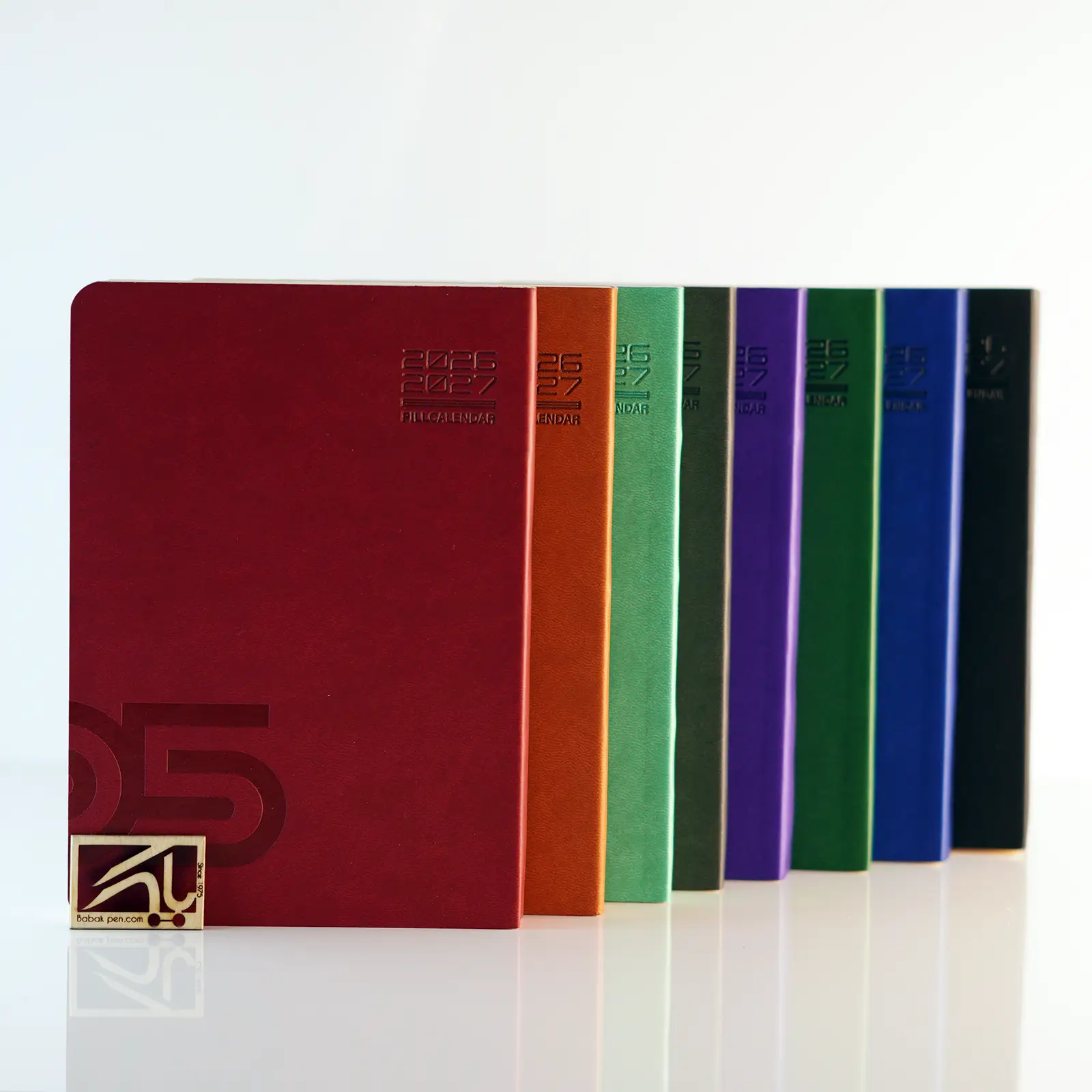 دفتر سالنامه ی روزشمار ترمو دوختی سایز نیم وزیری PILL Calendar Termo A6 1405