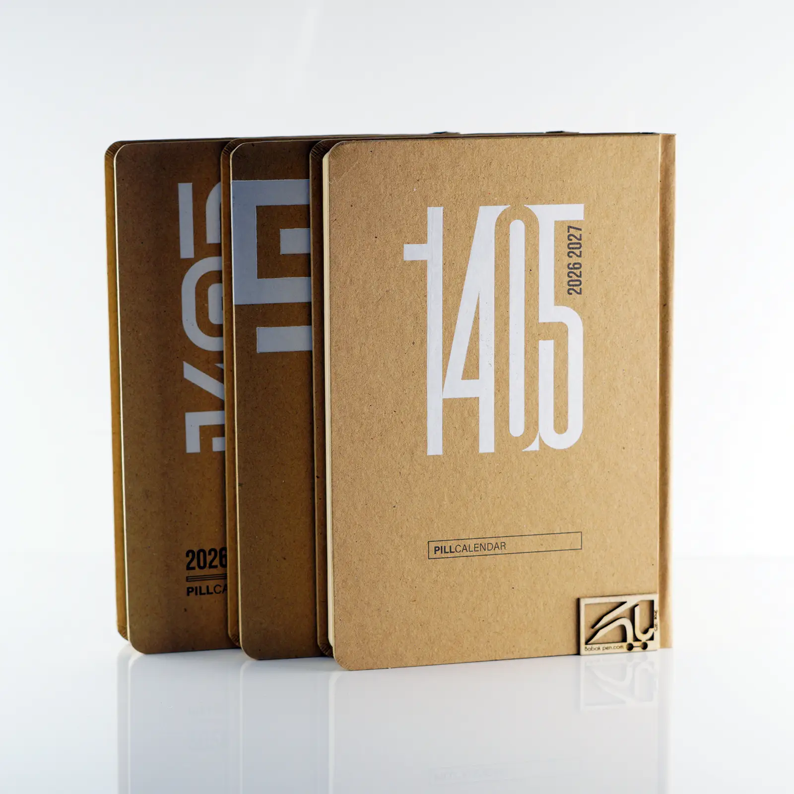 دفتر سالنامه ی روزشمار کرافت دوختی سایز رقعی (اروپایی) PILL Calendar Craft A5 1405