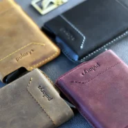 جا کارتی و کیف پول چرم طبیعی پولاریس مدل گوبی PULARYS Gobi leather wallet