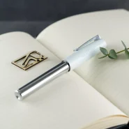 فابرکاستل خودنویس لووم سفید براق 149270 Faber-Castell Loom FP piano white