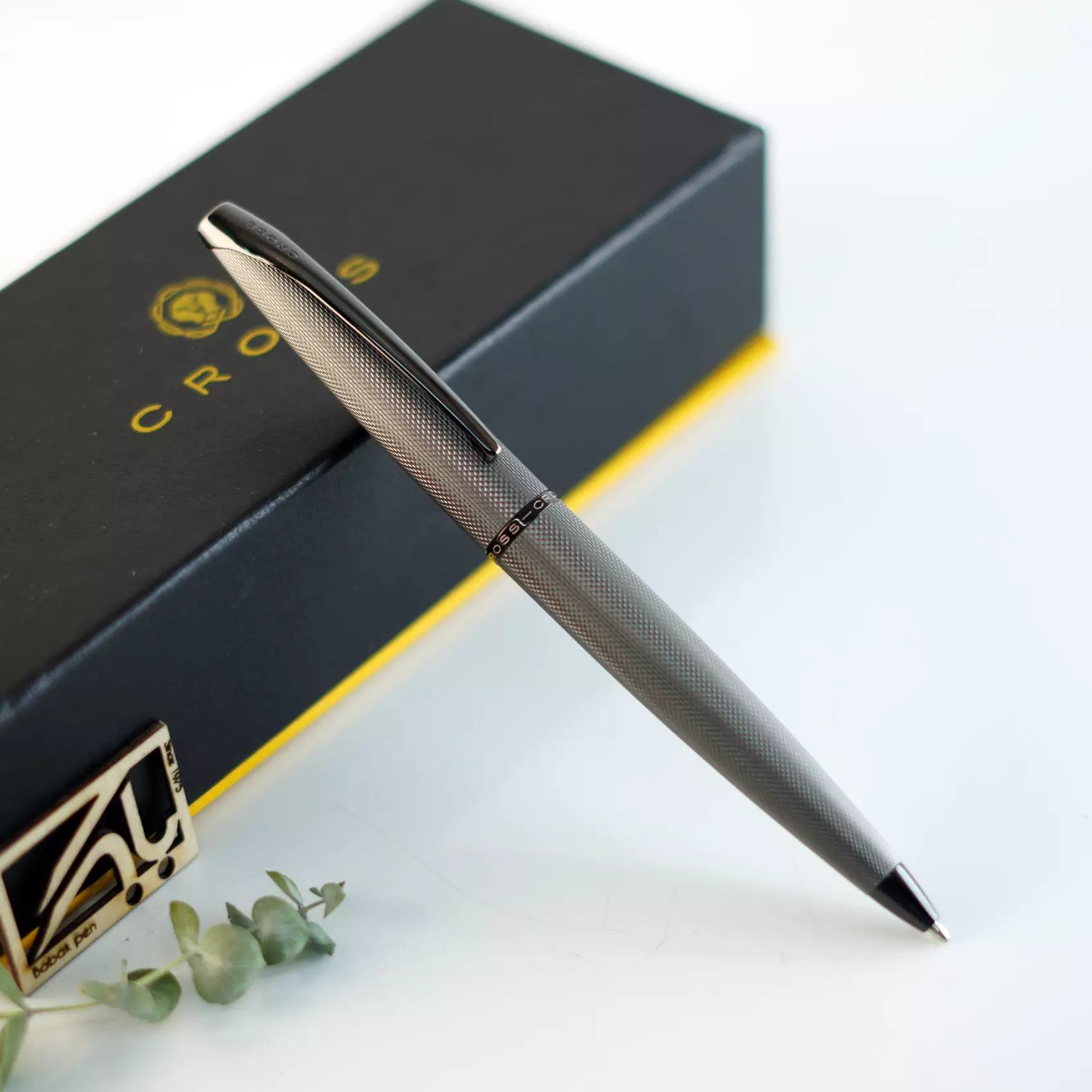 خودکار کراس ای تی ایکس الماسه تیتانیوم CROSS ATX BP sandblasted titanium grey