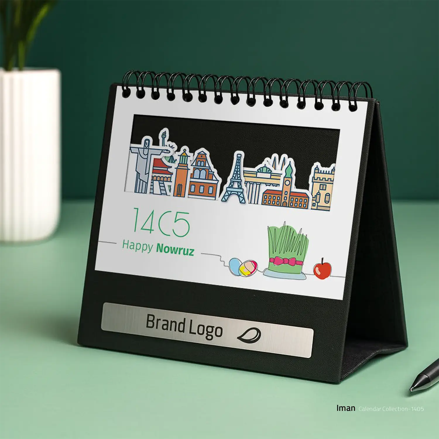تقویم رومیزی دیار IMAN NOTE Desk calendar Diar code 0418 1405
