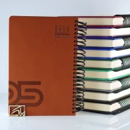 دفتر سالنامه ی روزشمار ترمو فنری سایز رقعی (اروپایی) PILL Spiral notebook calendar Termo A5 1405