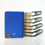 دفتر سالنامه ی روزشمار لاین فنری سایز نیم وزیری PILL Spiral notebook calendar Line A6 1405