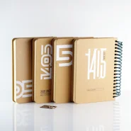 دفتر سالنامه ی روزشمار کرافت فنری سایز نیم وزیری PILL Spiral notebook calendar Craft A6 1405