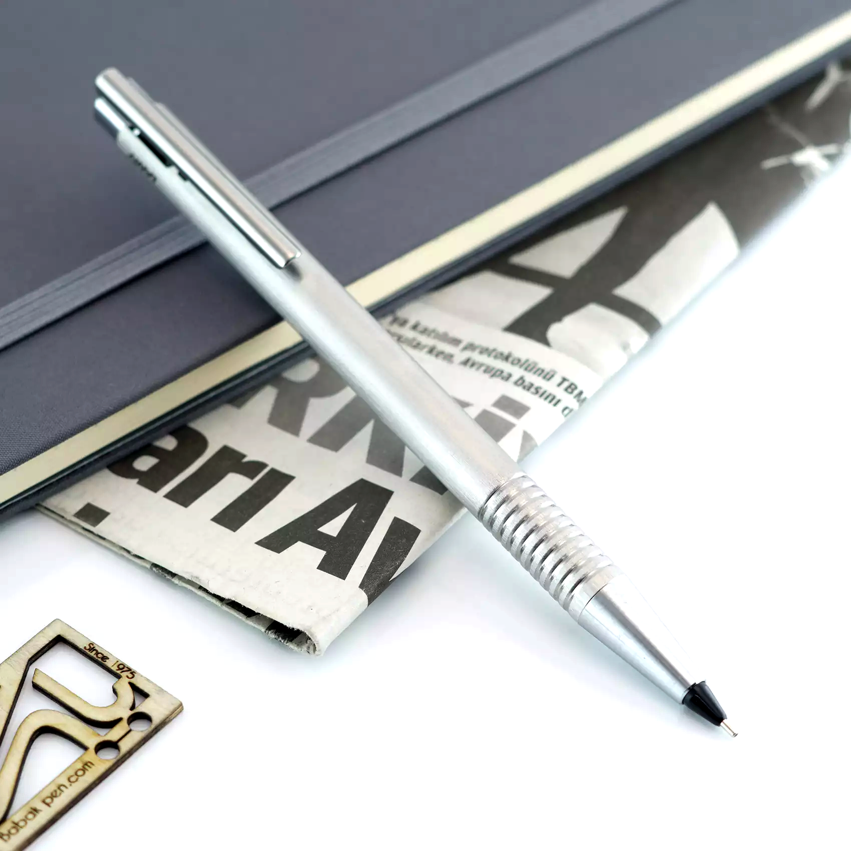 اتود لامی لوگو استیل مات LAMY Logo MP brushed stainless steel 106 0.5