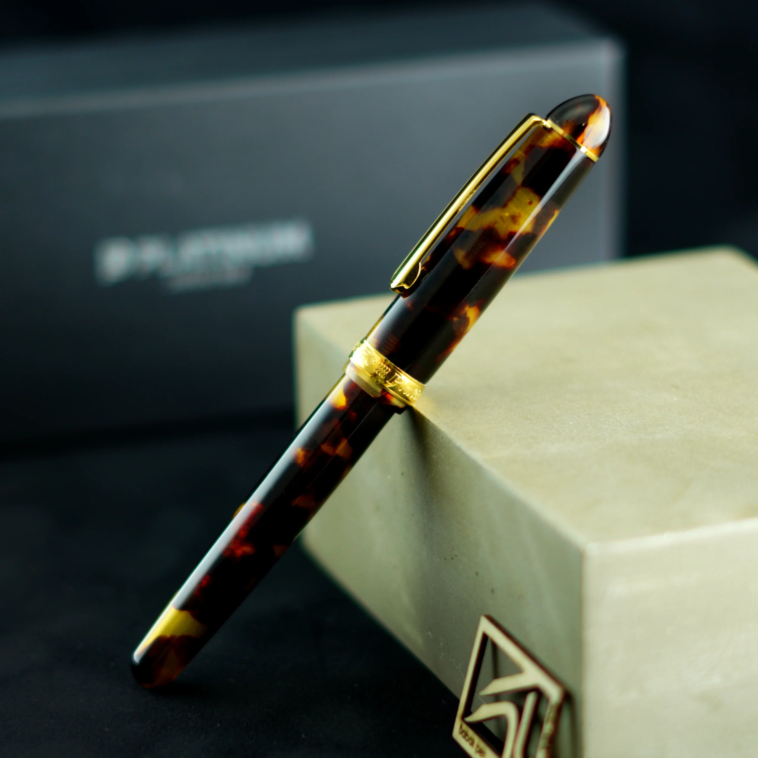 خودنویس پلاتینیوم سنتری 3776 سلولوئید رنگ لاکپشت PLATINUM Century 3776 FP Celluloid Tortoise