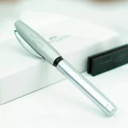 خودنویس فابرکاستل اسنشیو نقره ای براق [خوش قیمت] 148500 FABER-CASTELL Essentio Metal FP shiny silver