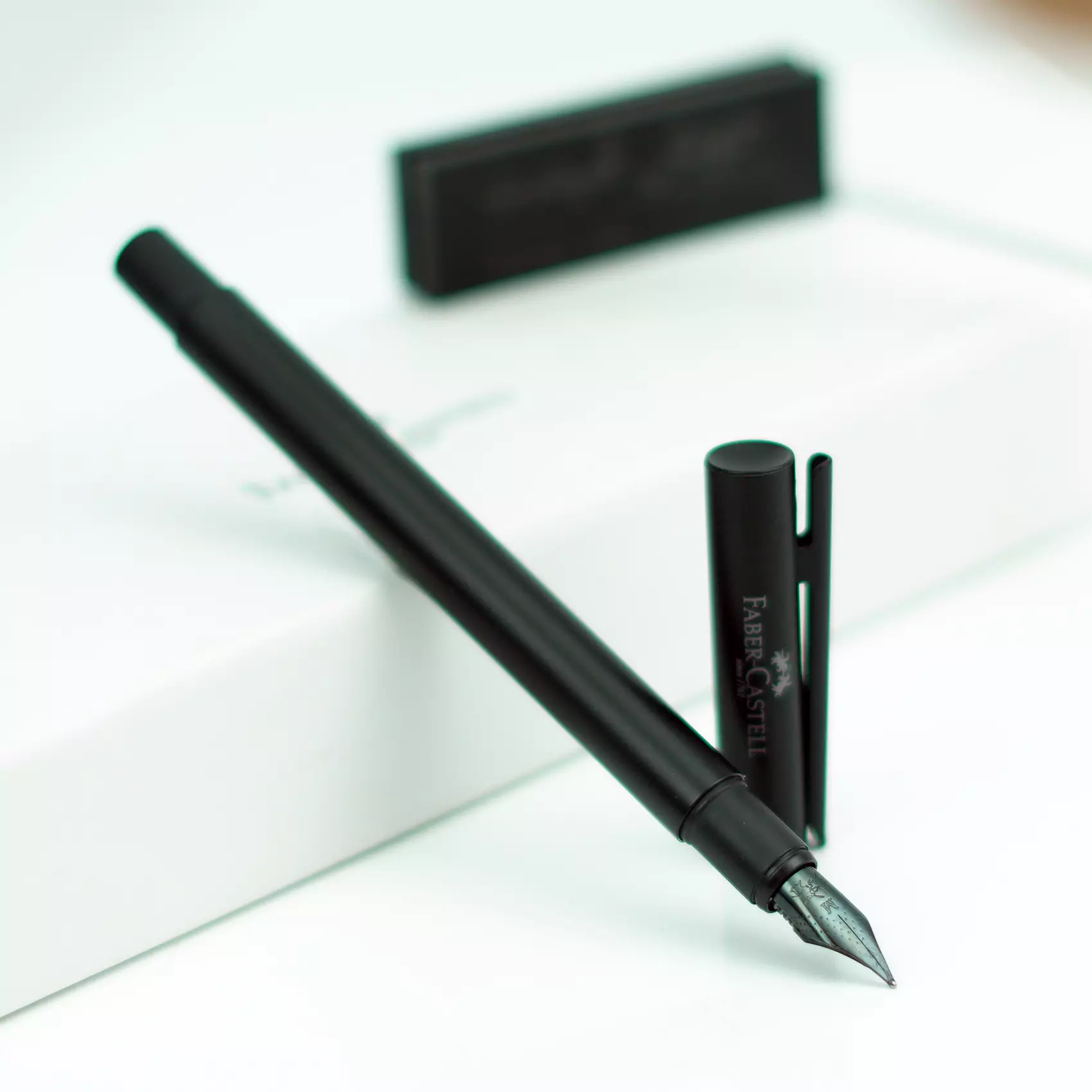 خودنویس فابرکاستل نئو اسلیم تمام مشکی [خوش قیمت] FABER-CASTELL Neo Slim Pure black M 342300