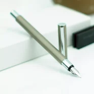 خودنویس فابرکاستل نئو اسلیم استیل مات [خوش قیمت] FABER-CASTELL Neo Slim Stainless Steel silver matt M 342100