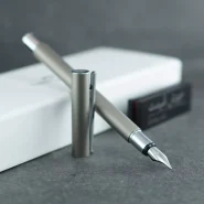 خودنویس فابرکاستل نئو اسلیم استیل مات [خوش قیمت] FABER-CASTELL Neo Slim Stainless Steel silver matt M 342100