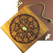 دفتر دستساز چوبی هووان مکنایی Houvan Wooden handmade notebook McKennaii