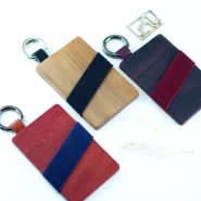 جاکارتی چوبی دستساز همراه با HUVAN Handmade card holder with NFC