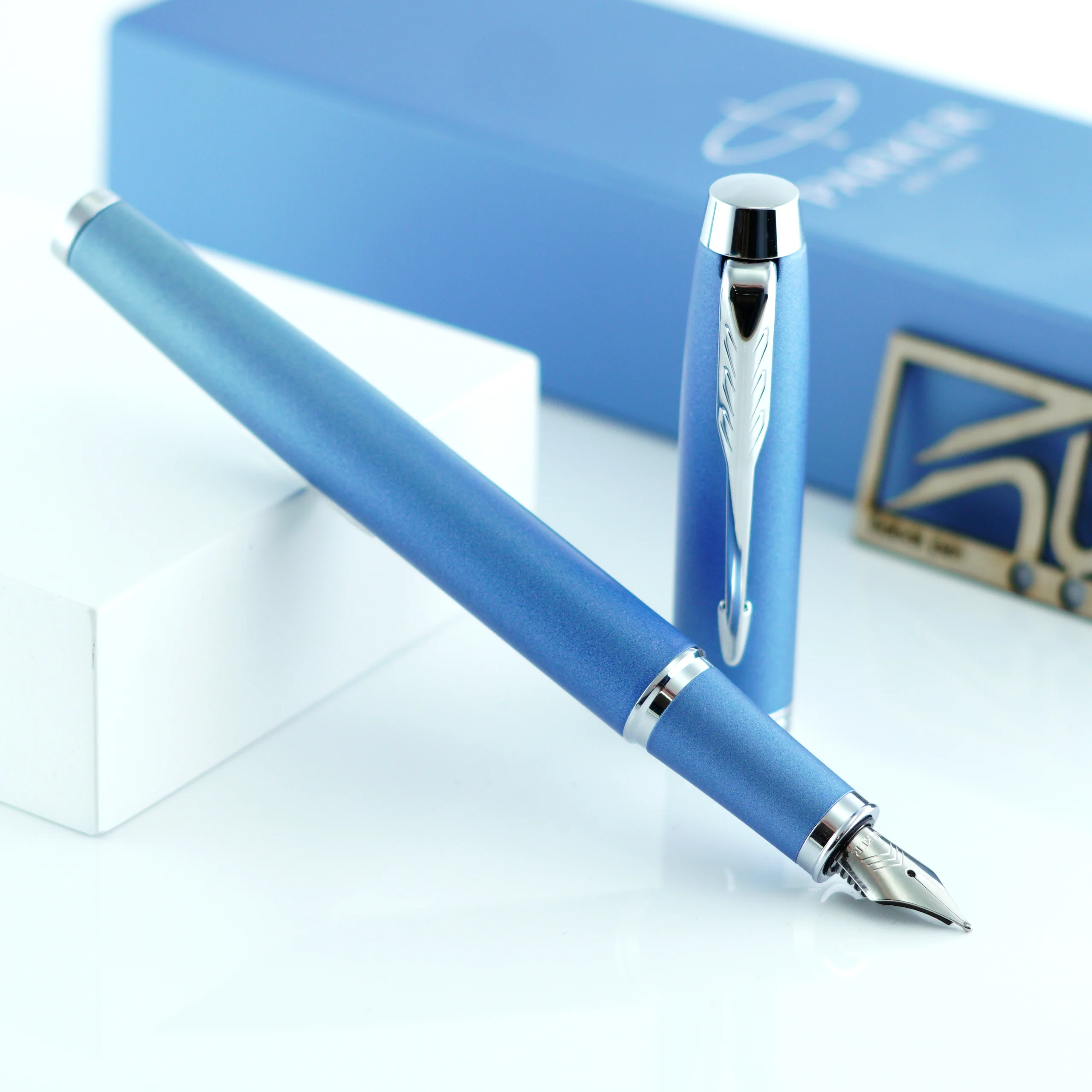 خودنویس پارکر آی ام آبی گیره کروم PARKER IM FP Blue CT