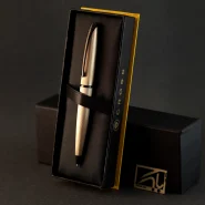 خودکار کراس ای تی ایکس الماسه طلایی گیره مشکی CROSS ATX BP sandblasted golden Black trim