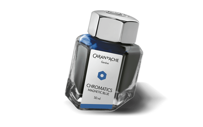 e encrier magnetic blue 50ml p la science des couleurs version ink p caran d ache detail1 0