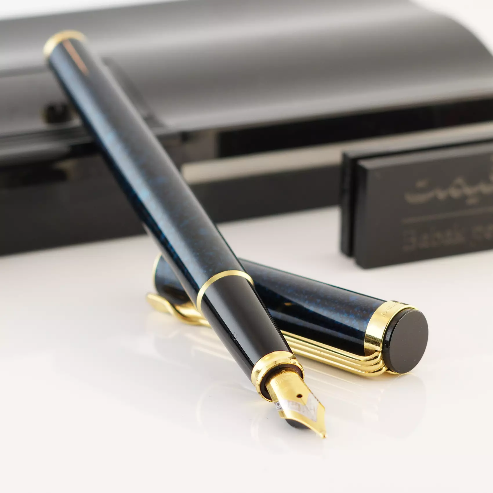 خودنویس دیپلومات اتشه سبزآبی مرمری [خوش قیمت] DIPLOMAT Attache FP Teal GT