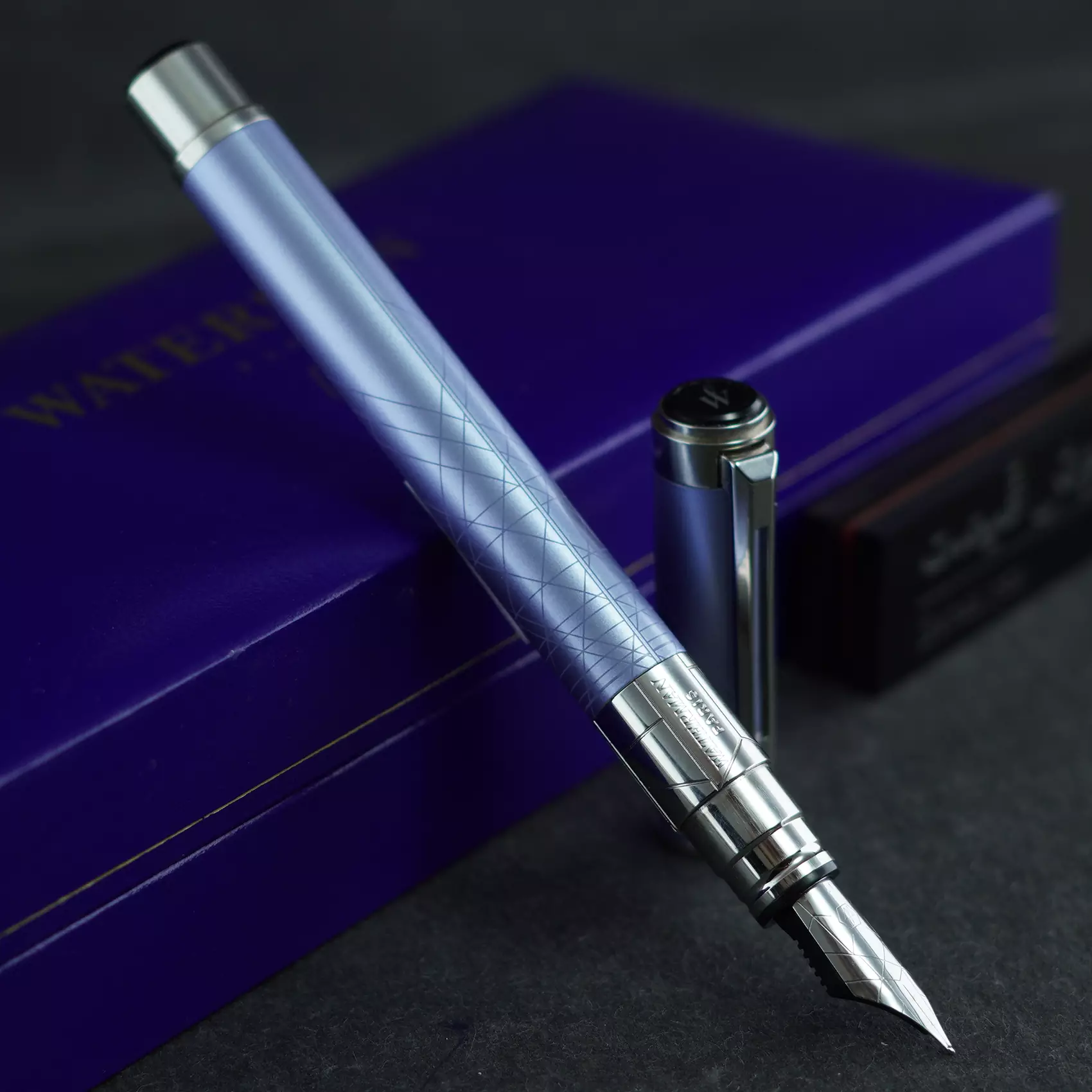 خودنویس واترمن پرسپکتیو آبی روشن متالیک [خوش قیمت] WATERMAN Perspective FP Azure (Light blue)