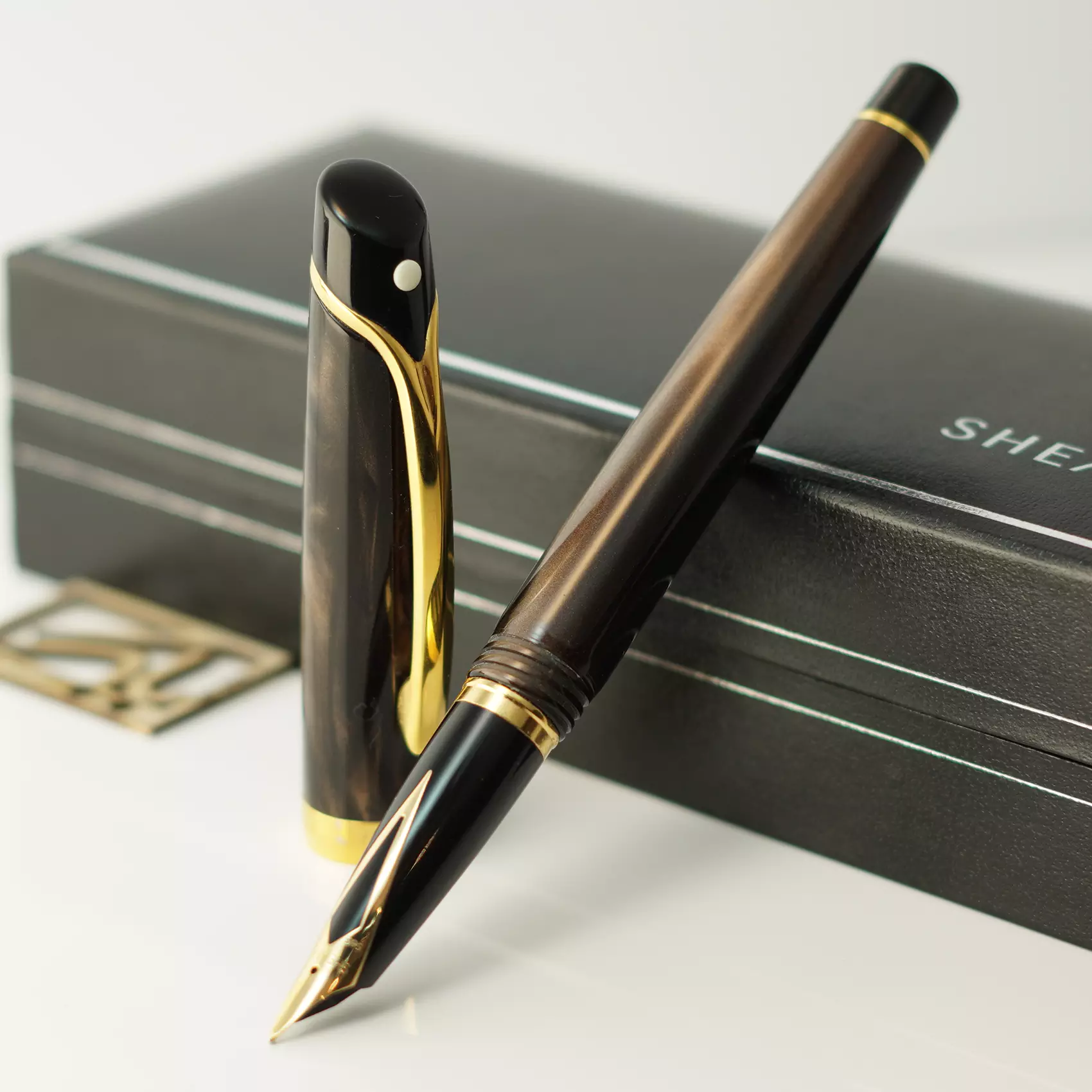 خودنویس شیفر ولور قهوه ای [خوش قیمت] SHEAFFER Velor FP Glossy brown