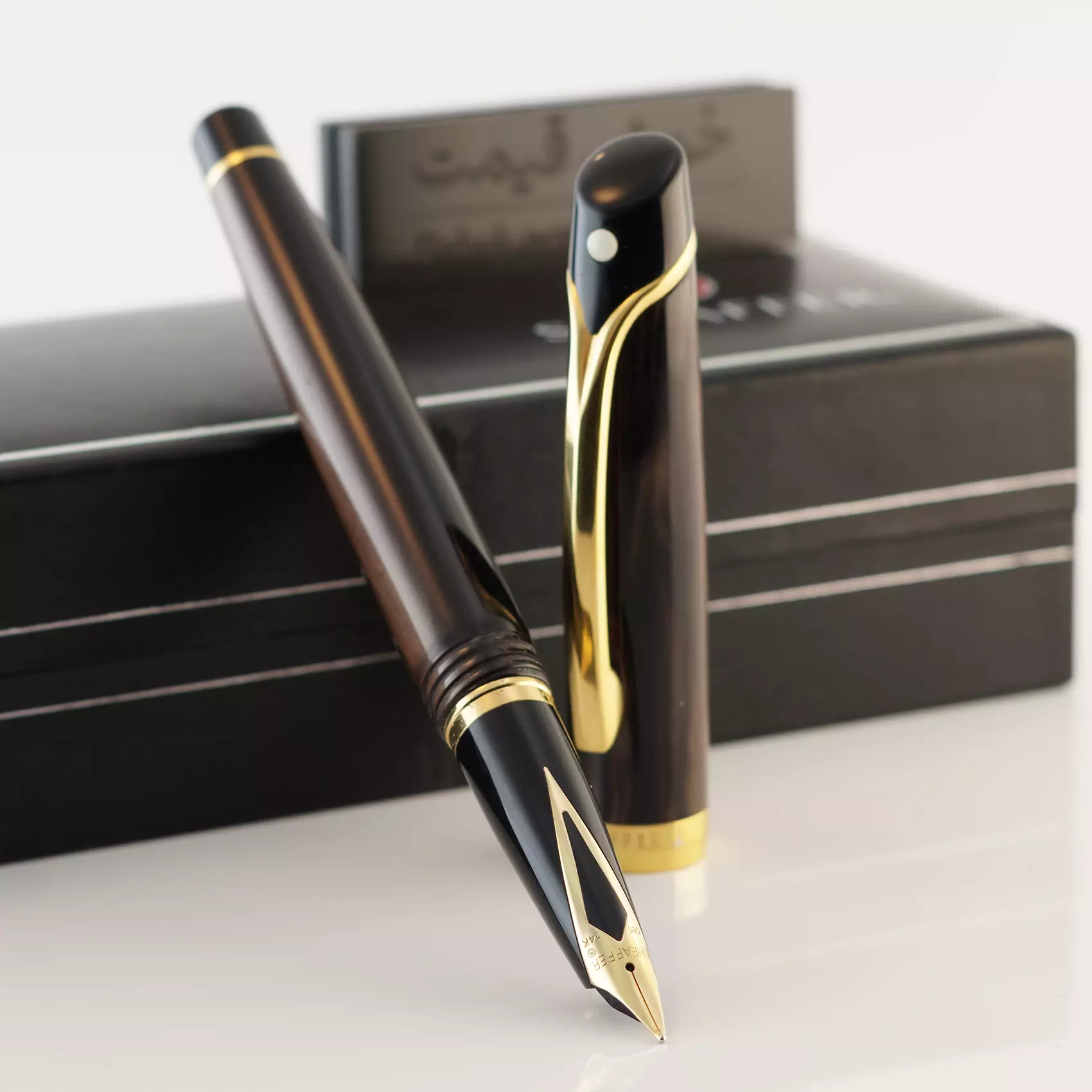 خودنویس شیفر ولور قهوه ای [خوش قیمت] SHEAFFER Velor FP Glossy brown