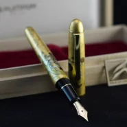 خودنویس پلاتینیوم سنتری 3776 کانازاوا مدل فوجین رایجین PLATINUM Century 3776 FP Kanazawa gold leaf Fujin Raijin